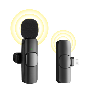 Wireless Lavalier Mic for iPhone Android Live Streaming and Video Recording