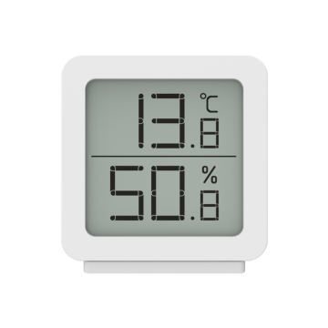 2023 High-Quality White Digital Table Clock with Thermometer and Hygrometer