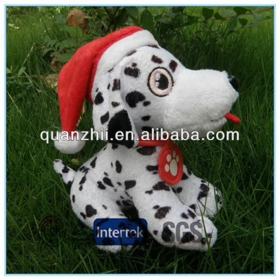 White christmas puppy plush toy