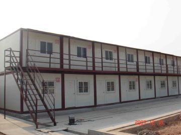 Oem Galvanized Steel Prefrab Container Modular House For Dormitory 2 Floors