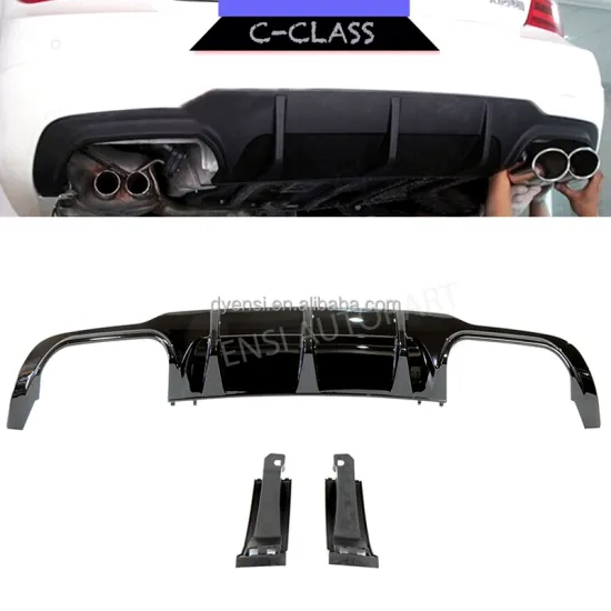 ABS Plastic Rear Bumper Lip Diffuser Spoiler for Benz C-CLASS W204 C180 C200 C260