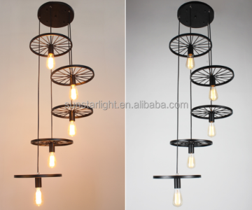 Vintage Industrial Pendant Lighting for Restaurant