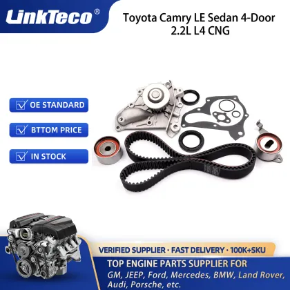 Linkteco Timing Belt Kit Water Pump for Toyota Camry LE Sedan 1987-2001