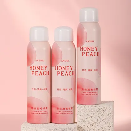 Wholesale Private Label Peach Scented Aerosol Hair Removal Spray - 150ml