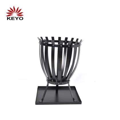 Outdoor Garden Black Wood Burner Fire Pit Patio Basket Fire Pit