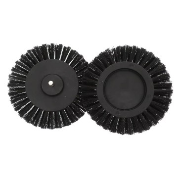 85 mm schwarze runde Gap -Bohrer Reinigungspinsel für Auto und Haushalt