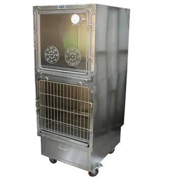 Ysvet601b Medical Vet Pet Animal Stainless Steel Dog Oxygen Cage