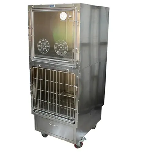 Ysvet601b Medical Vet Pet Animal Stainless Steel Dog Oxygen Cage