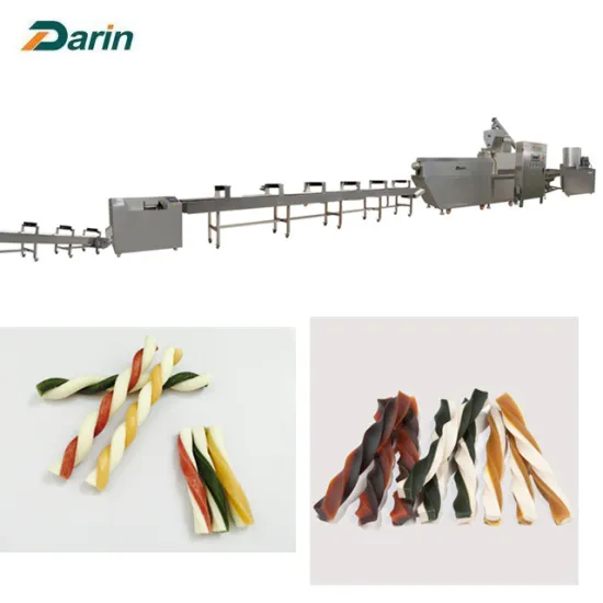Twist Shape Dog Snack Food Processing Line