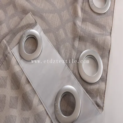 100% Polyester Jacquard Linen Touching Curtain