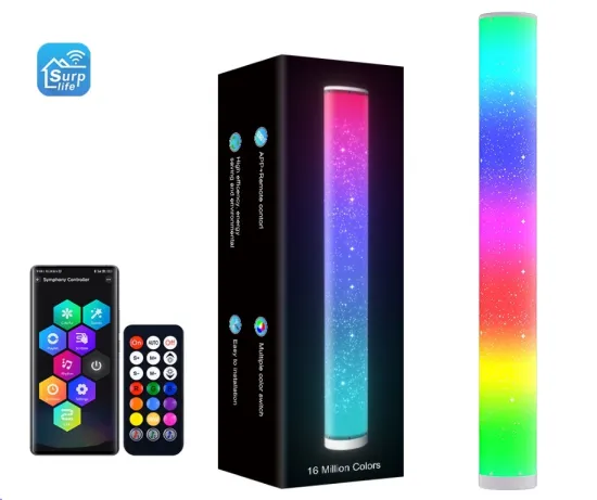 Intelligent Bluetooth App Control RGB Floor Lamp for Bedroom Atmosphere