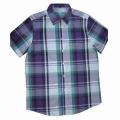 S/s filati 100% cotone uomo tinti camicia con diverse dimensioni