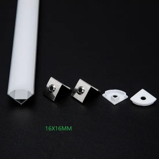 16MM Corner Led Profile Hot Selling 45 Degree Angle Aluminum Led Diffuser Channel For Indoor Lighting