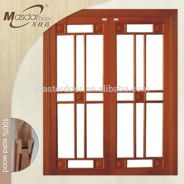 New designs interior wooden glass sliding door to room price