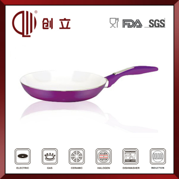 Fry Pan with White Ceramic Coated