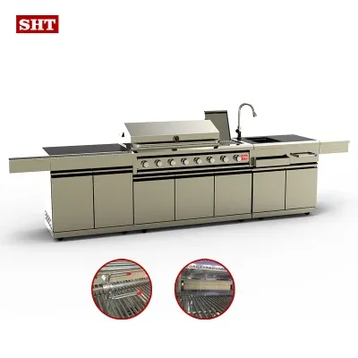 Online Shop Market Supplier Outdoor Kitchens Barbecue Grill Gas Island BBQ Grills