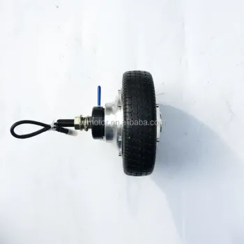 Electric Motor for Wheelchair: 24V 180W Mono Shaft Brushless DC Motor with 8 Inch Solid Rubber Tire