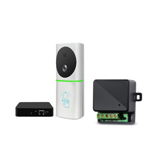 Battery powered smart video doorbell with indoor gateway