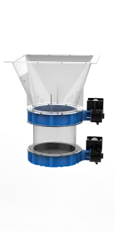 Dust collector locks air and unloads dust