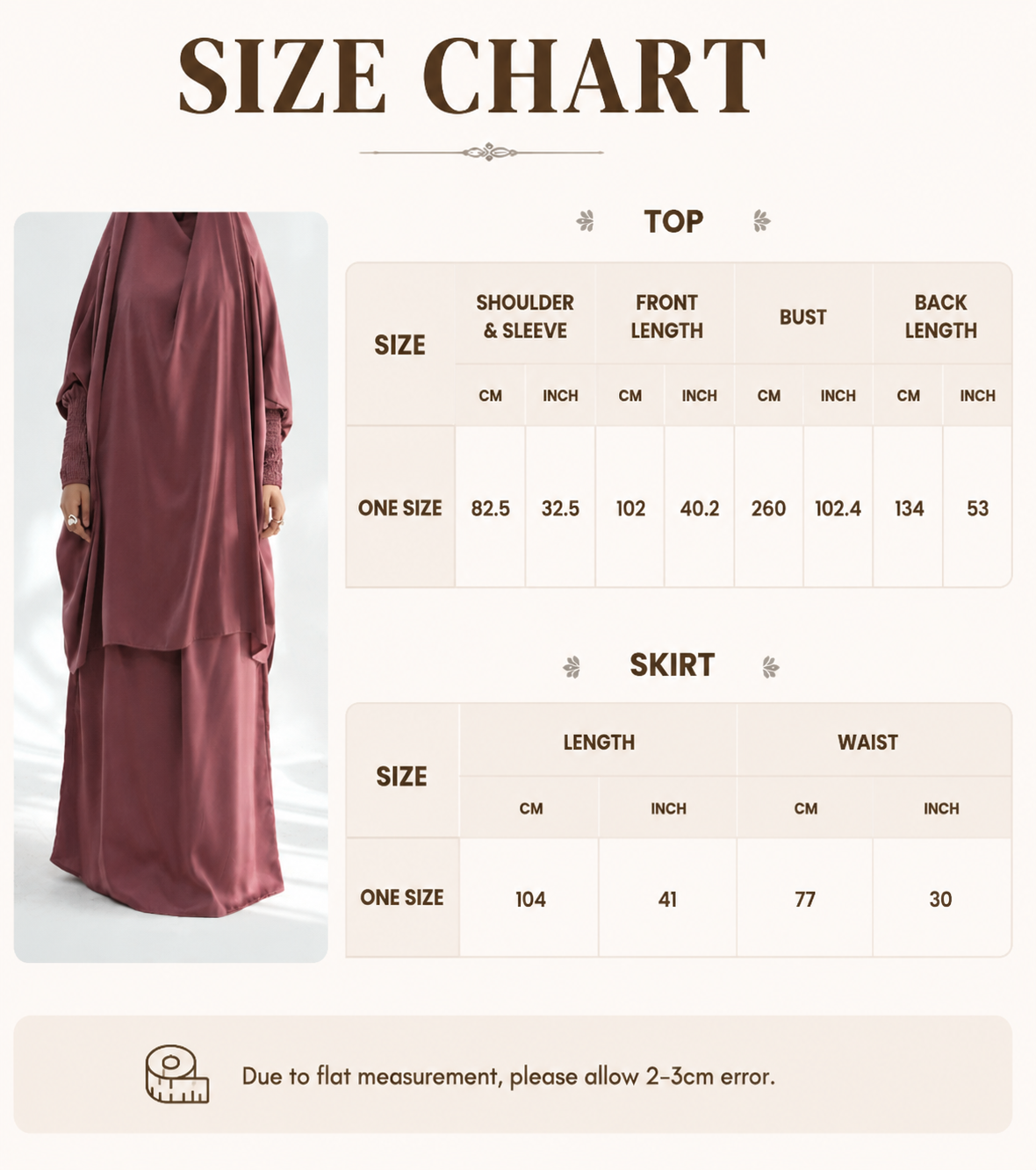 Velvet Satin Abaya Two Piece Set Hooded Cape Front View