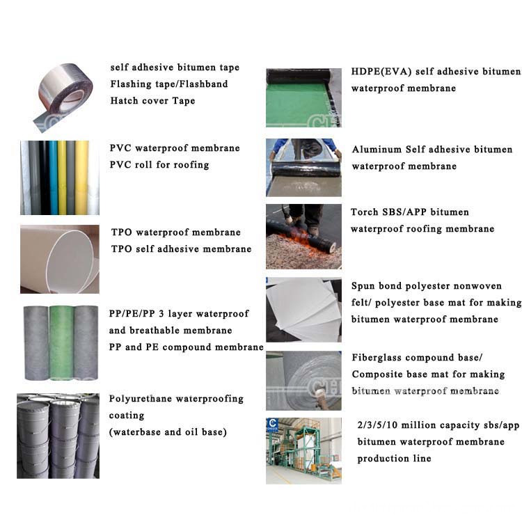 torch bituminous waterproofing materials