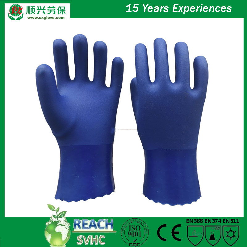Γάντια με επικάλυψη από PVC με επένδυση χωρίς ραφή