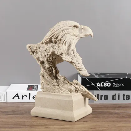 house decoration resin wolf head sculpture