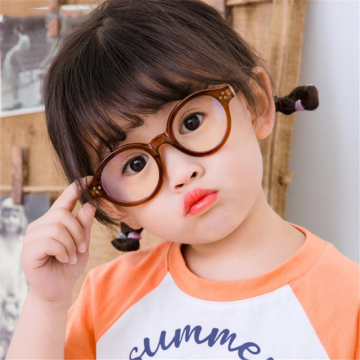 Children's Vintage Round Glasses Frame - Anti-Blue Light Eyewear for Online Learning (Boys & Girls)