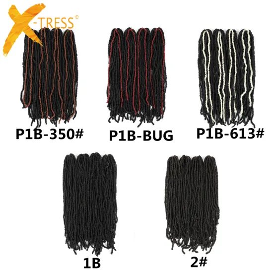 pre-twis loop heat resistant synthetic senegalese twist crochet braid hair
