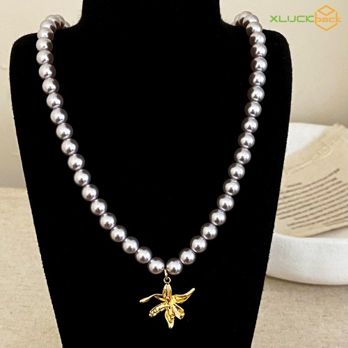Elegant Vintage Pearl Beads Fashion Necklace for Women