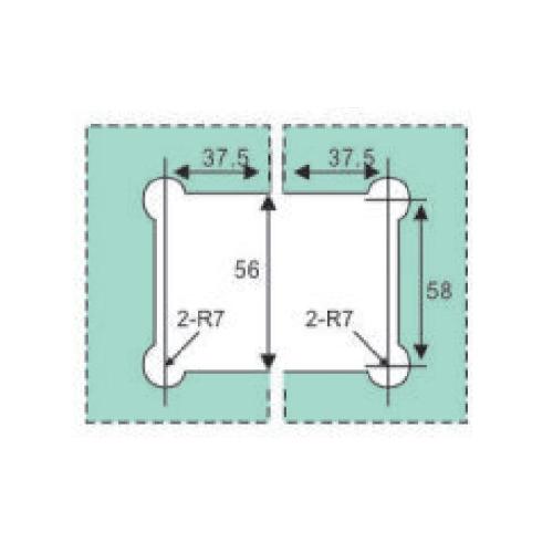 Glass Sliding Door Hinge Curved sharp corner 180 degree glass shower hinge Factory