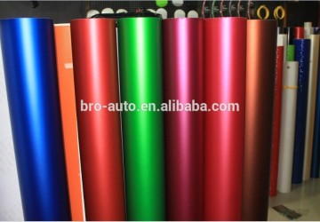 High quality matte chrome holographic car vinyl wrap with air bubble free
