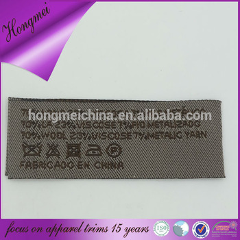 Eco friendly product clothing labels / care labels clothing