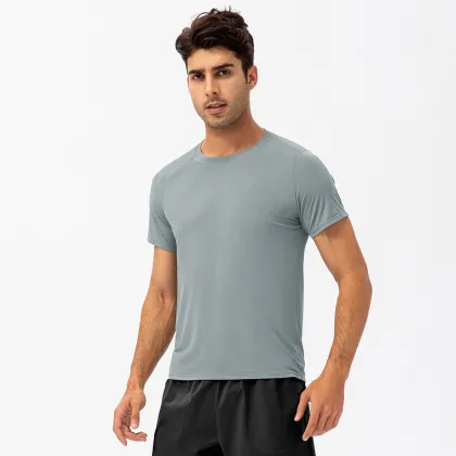 2024 Spring/Summer Men's Loose Running Quick Drying T-shirt