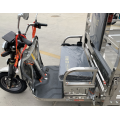 Öppen last i rostfritt stål elektriskt trehjuling
