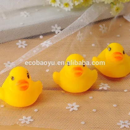 Baby Toys Rubber Little Blue Sounding Duck For Baby Washing Wholesale