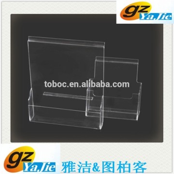 One-tier Clear Acrylic Brochure Display Holder,Poster Display Holder,Menu Display Holder for Shop/supermarket