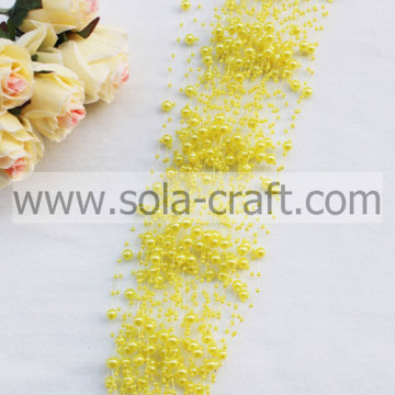 3+8MM Yellow Artificial Pearl Beaded Garland For Decoration