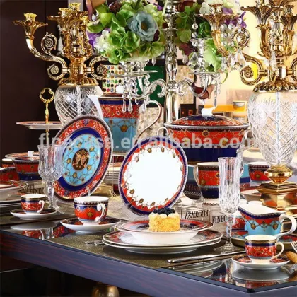 100CC Luxury Fine Bone China Chinese Porcelain Red Cup of Grand Banquet