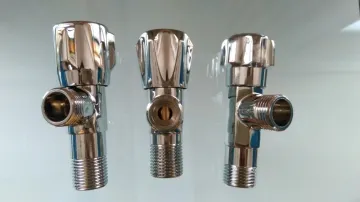 chrome plated brass faucet diverter water valve