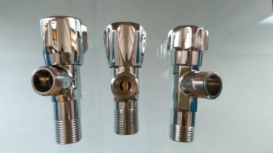 chrome plated brass faucet diverter water valve