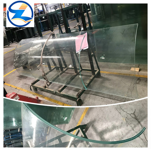 3mm-19mm Bent Curved Laminated Tempered Glass Panels