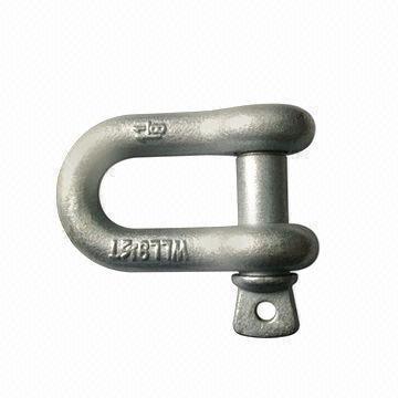 US drop-forged chain shackle, G-210 stainless steel 304 or 316