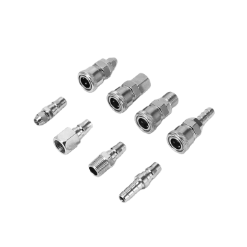 RIH Iron Coupler Barb Joint Quick Release Air Hose Male Connector