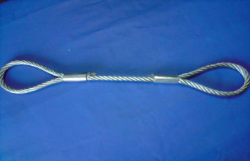 Astm / Gb Steel Wire Sling , Galvanized Steel Wire Rope Sling