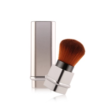 Travel Silver Gold Adjustable Blush Makeup Brushes