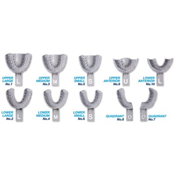 Bandeja de impresión dental autoclavable a alta temperatura