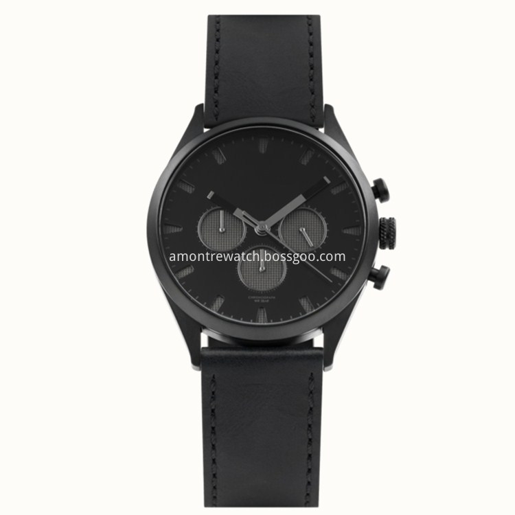 Black Steel Man Watch