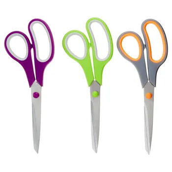 Wholesale Supplier for New Stainless Steel Red and Black Stationery Scissors with Plastic Handles