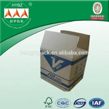Common style brown corrugated box with print design for moving and shipping box